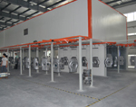 Powder coating line mower