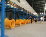 Powder coating line machinery wheel hub